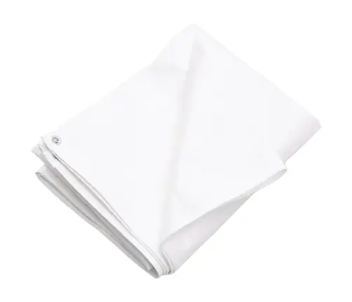 Brezenta Pārklājs, 260 G/M² 8X10 M, Balts, Hdpe Vidaxl