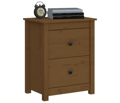 Naktsskapītis, Medus Brūns, 50X35X61,5 Cm, Priedes Masīvkoks Vidaxl