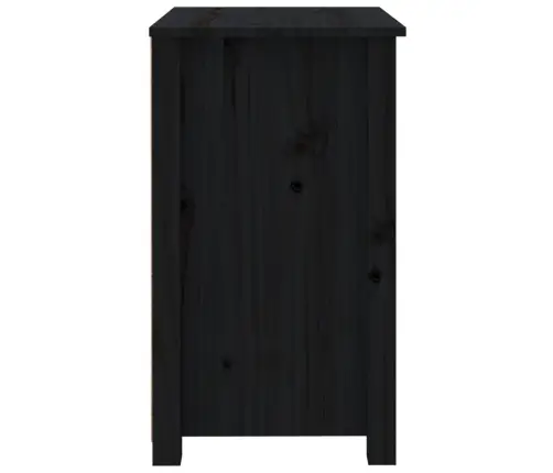 Naktsskapīši, 2 Gab., Melni, 50X35X61,5 Cm, Priedes Masīvkoks Vidaxl