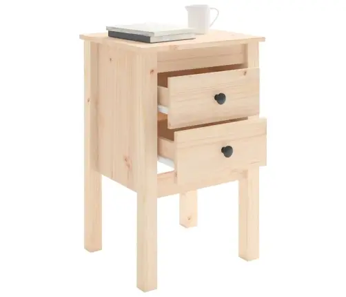 Naktsskapīši, 2 Gab., 40X35X61,5 Cm, Priedes Masīvkoks Vidaxl