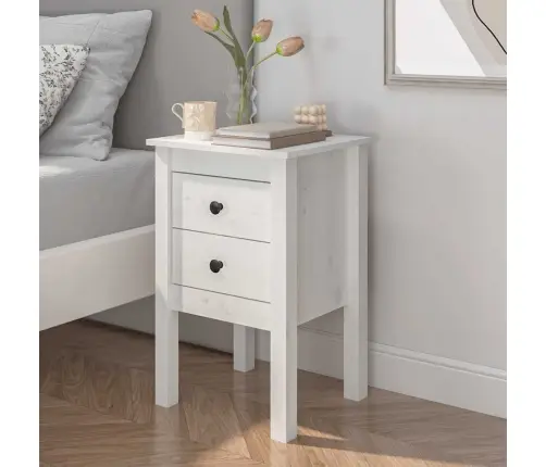 Naktsskapītis, Balts, 40X35X61,5 Cm, Priedes Masīvkoks Vidaxl Naktsskapītis, Balts, 40X35X61,5 Cm, Priedes Masīvkoks Vidaxl