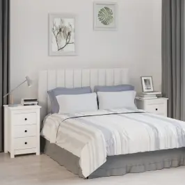 Naktsskapīši, 2 Gab., Balti, 40X35X61,5 Cm, Priedes Masīvkoks Vidaxl