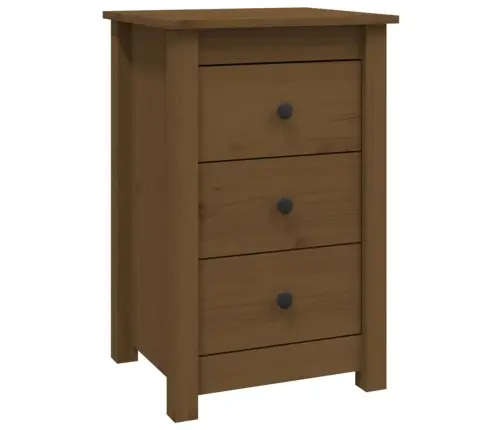 Naktsskapīši, 2 Gab., Brūni, 40X35X61,5Cm Cm, Priedes Masīvkoks Vidaxl