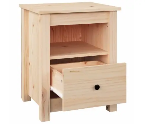 Naktinė Spintelė, 40X35X49cm Pušies Medienos Masyvas