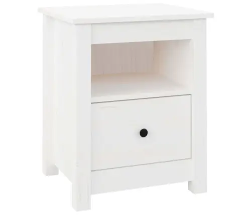 Öökapid 2 Tk, Valge, 40X35X49 cm Männipuit
