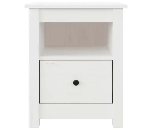 Öökapid 2 Tk, Valge, 40X35X49 cm Männipuit
