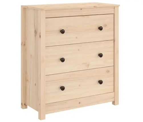 Kumode, 70X35X80 Cm, Priedes Masīvkoks Vidaxl