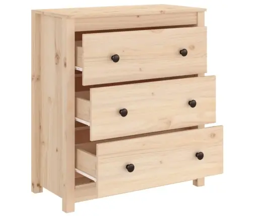 Kumode, 70X35X80 Cm, Priedes Masīvkoks Vidaxl