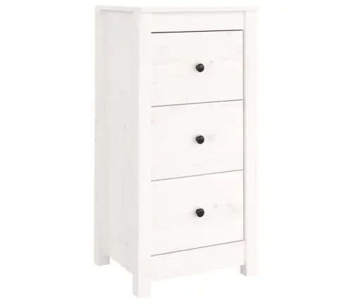 Puhvetkapid 2 Tk, Valge, 40 X 35 X 80 cm Männipuit