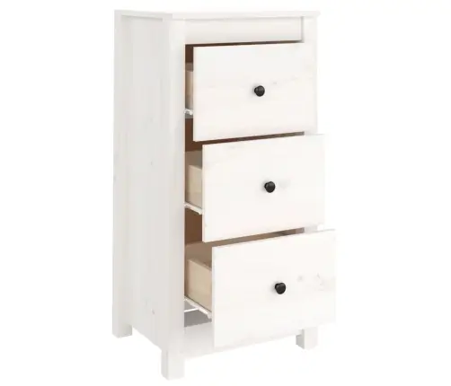 Puhvetkapid 2 Tk, Valge, 40 X 35 X 80 cm Männipuit