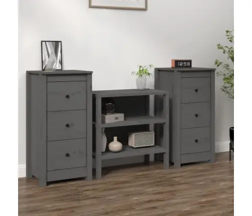 Puhvetkapid 2 Tk, Hall, 40 X 35 X 80 cm Männipuit