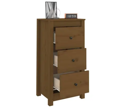 Puhvetkapid 2 Tk, Meepruun, 40 X 35 X 80 cm Männipuit