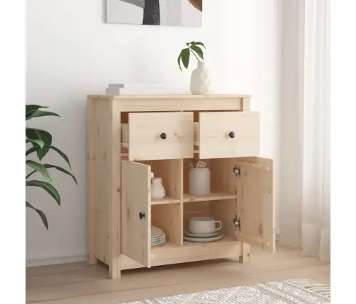 Kumode, 70X35X80 Cm, Priedes Masīvkoks Vidaxl