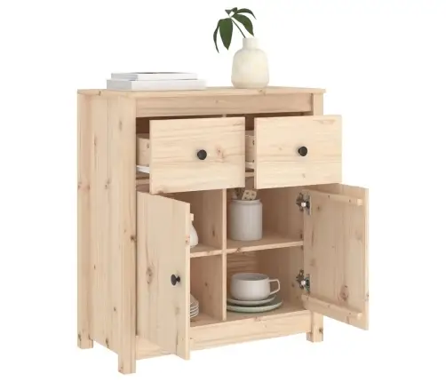 Kumode, 70X35X80 Cm, Priedes Masīvkoks Vidaxl