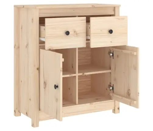 Kumode, 70X35X80 Cm, Priedes Masīvkoks Vidaxl