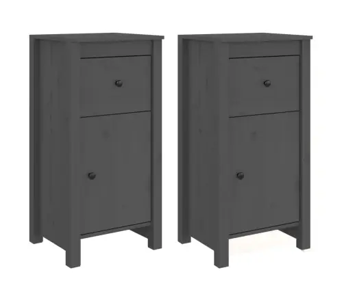 Puhvetkapid 2 Tk, Hall, 40 X 35 X 80 cm Männipuit