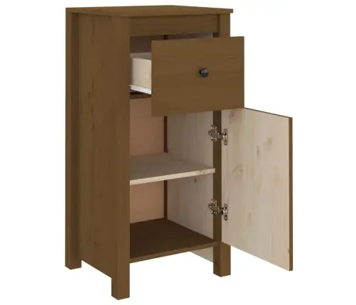 Šoninė Spintelė, Medaus Ruda, 40X35X80cm Pušies Masyvas