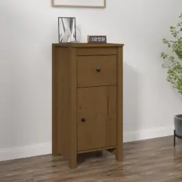 Kumode, Medus Brūna, 40X35X80 Cm, Priedes Masīvkoks Vidaxl