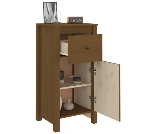 Kumodes, 2 Gab., Medus Brūnas, 40X35X80 Cm, Priedes Masīvkoks Vidaxl