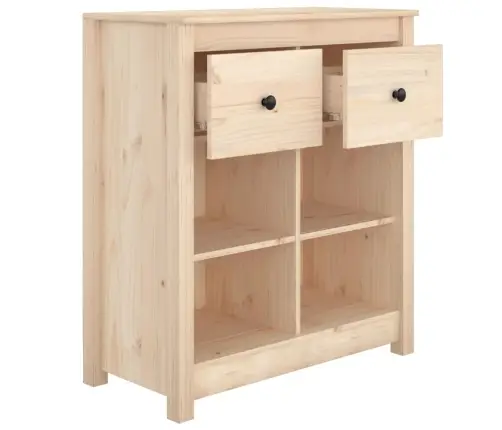 Šoninė Spintelė, 70X35X80cm Pušies Medienos Masyvas