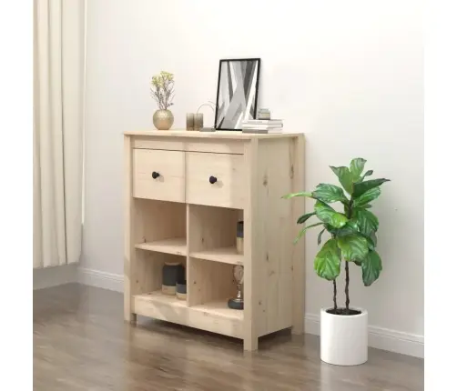 Šoninė Spintelė, 70X35X80cm Pušies Medienos Masyvas