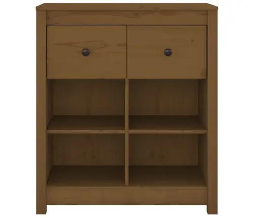 Kumode, Medus Brūna, 70X35X80 Cm, Priedes Masīvkoks Vidaxl