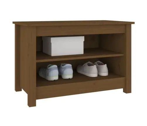 Apavu Plaukts, Medus Brūns, 70X38X45,5 Cm, Priedes Masīvkoks Vidaxl