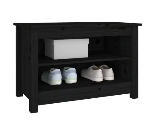 Jalatsipink, Must, 70 X 38 X 45,5 cm Männipuit