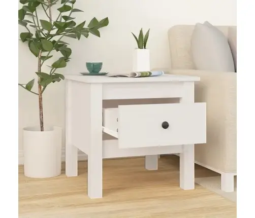 Galdiņi, 2 Gab., Balti, 40X40X39 Cm, Priedes Masīvkoks Vidaxl