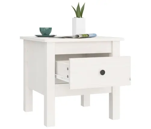 Galdiņi, 2 Gab., Balti, 40X40X39 Cm, Priedes Masīvkoks Vidaxl