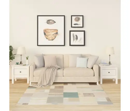 Galdiņi, 2 Gab., Balti, 40X40X39 Cm, Priedes Masīvkoks Vidaxl