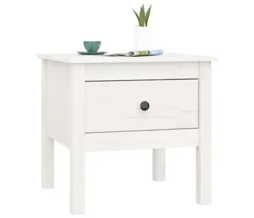 Galdiņi, 2 Gab., Balti, 50X50X49 Cm, Priedes Masīvkoks Vidaxl