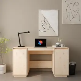 Rakstāmgalds, 140X50X75 Cm, Priedes Masīvkoks Vidaxl