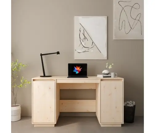 Rakstāmgalds, 140X50X75 Cm, Priedes Masīvkoks Vidaxl