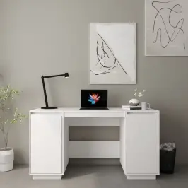 Rakstāmgalds, Balts, 140X50X75 Cm, Priedes Masīvkoks Vidaxl