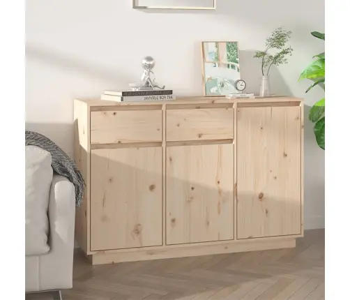 Kumode, 110X34X75 Cm, Priedes Masīvkoks Vidaxl