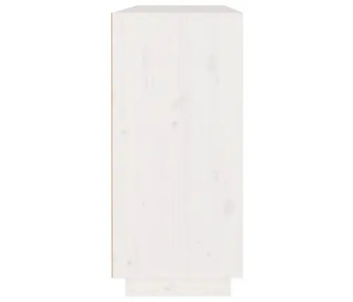 Kumode, Balta, 110X34X75 Cm, Priedes Masīvkoks Vidaxl