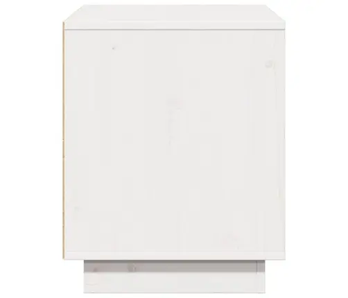 Televizoriaus Spintelė, Balta, 74X35X44cm Pušies Masyvas