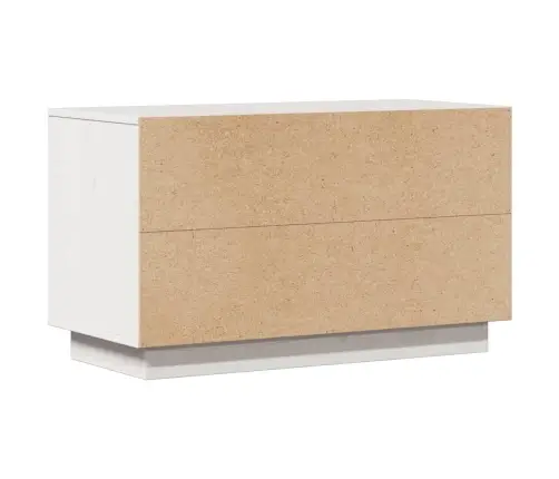 Televizoriaus Spintelė, Balta, 74X35X44cm Pušies Masyvas