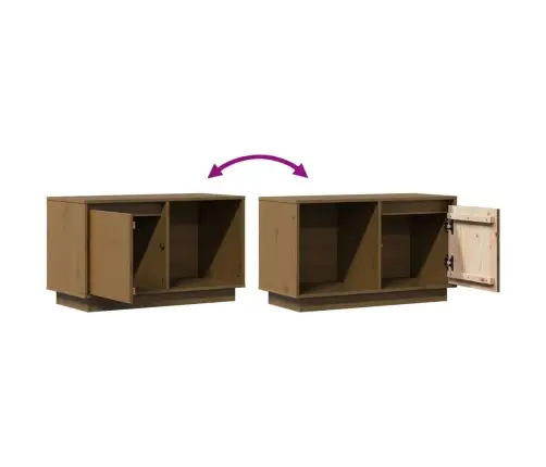 Tv Skapītis, Medus Brūns, 74X35X44 Cm, Priedes Masīvkoks Vidaxl Tv Skapītis, Medus Brūns, 74X35X44 Cm, Priedes Masīvkoks Vidaxl