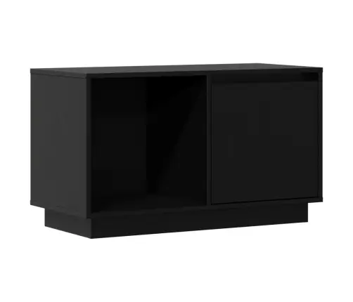 Tv Skapītis, Melns, 74X35X44 Cm, Priedes Masīvkoks Vidaxl