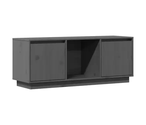 Televizoriaus Spintelė, Pilka, 110,5X35X44cm Pušies Masyvas