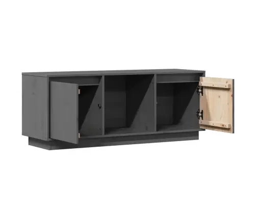 Televizoriaus Spintelė, Pilka, 110,5X35X44cm Pušies Masyvas