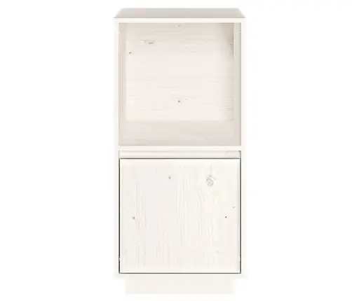 Šoninė Spintelė, Balta, 38X35X80cm Pušies Medienos Masyvas Šoninė Spintelė, Balta, 38X35X80cm Pušies Medienos Masyvas
