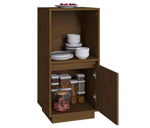 Šoninė Spintelė, Medaus Ruda, 38X35X80cm Pušies Masyvas