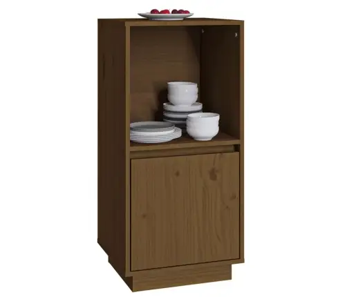 Šoninė Spintelė, Medaus Ruda, 38X35X80cm Pušies Masyvas