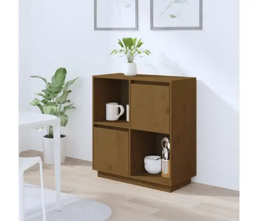 Kumode, Medus Brūna, 74X35X80 Cm, Priedes Masīvkoks Vidaxl Kumode, Medus Brūna, 74X35X80 Cm, Priedes Masīvkoks Vidaxl