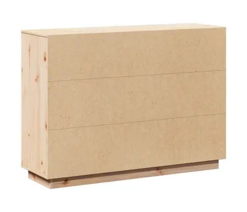 Šoninė Spintelė, 110,5X35X80cm Pušies Medienos Masyvas Šoninė Spintelė, 110,5X35X80cm Pušies Medienos Masyvas