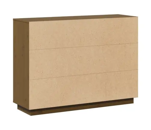 Kumode, Medus Brūna, 110,5X35X80 Cm, Priedes Masīvkoks Vidaxl