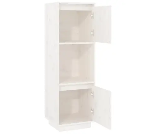 Augstais Skapītis, Balts, 38X35X117 Cm, Priedes Masīvkoks Vidaxl